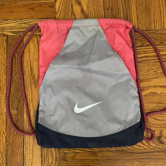 Nike Handbags - Nike pink grey blue sackpack